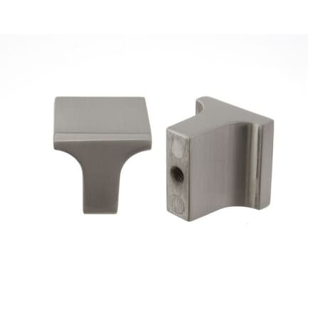 1 Square Cabinet Knob Satin Nickel Finish